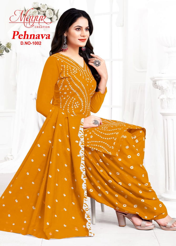 Pehnava Vol 1 By Mayur Printed Cotton Dress Material Wholesale Shop In Surat
